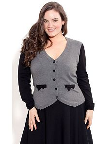 Bow Baby Cardigan by City Chic
