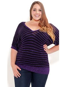 Purple Rain Jumper by City Chic