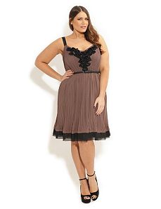 Frill Petal Dress by City Chic
