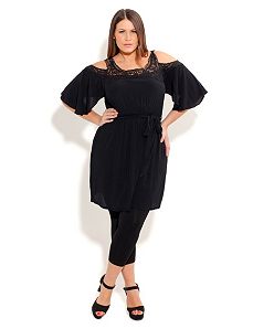 Lace Motif Tunic by City Chic