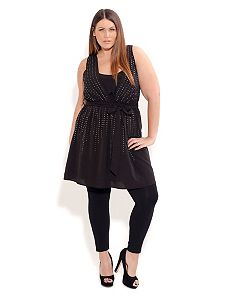 Stud Sister Tunic by City Chic