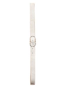 Pewter Skinny Belt by City Chic