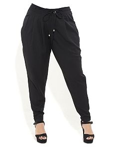 Carrot Leg Pleated Pants by City Chic