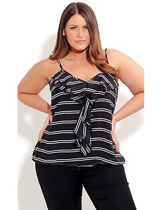Strappy Nautical Top by City Chic
