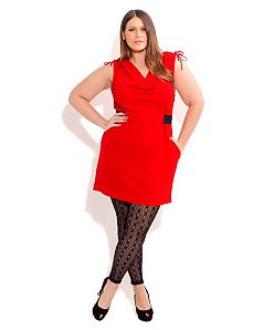 Siren Cowl Neck Tunic by City Chic