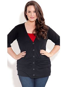 Drape Pocket Cardigan by City Chic