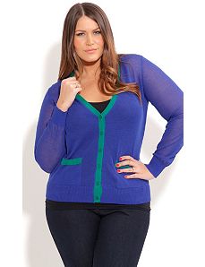Preppy Cardigan by City Chic