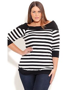 The Bardot Top by City Chic