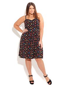 Wild Poppy Dress by City Chic