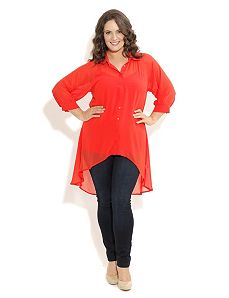 Surprise Back Shirt by City Chic