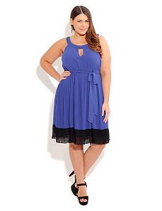 Pleat Splice Knit by City Chic