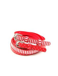 Striped And Spotted Belt 2 Pack by City Chic