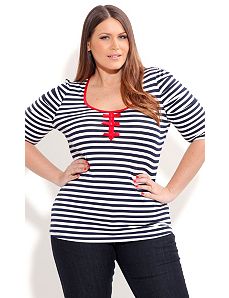 Girl In Paris Top by City Chic