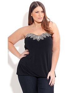 Bubble Bead Boobtube by City Chic