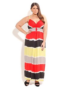 Tie Dye Color Maxi by City Chic