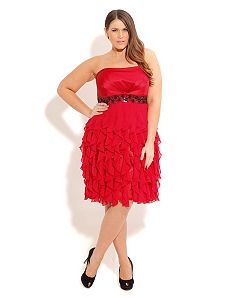 Frill Faith Dress by City Chic
