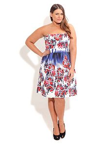 Floral Fancy Dress by City Chic