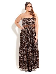 Athena Pleat Maxi by City Chic