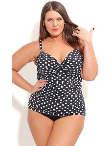 Riviera Contour U-Wire Tankini by City Chic
