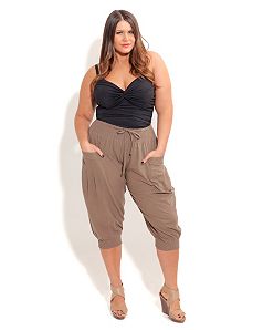 Pant Harem Khaki by City Chic