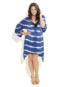 Knit Tie Die Kaftan by City Chic