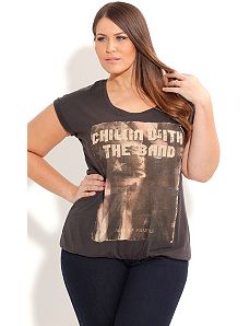 with The Band Graffiti Top by City Chic