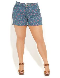 Floral Short Shorts by City Chic