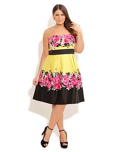 So Cute Frill Front Maxi by City Chic