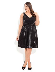 Metallic Megan Dress by City Chic