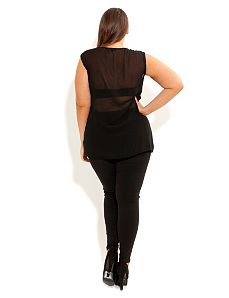 Diamante Dream Top by City Chic