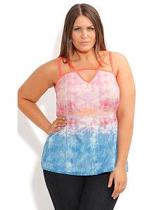 Strappy Tropics Top by City Chic