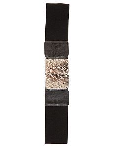 Embossed Buckle Belt by City Chic