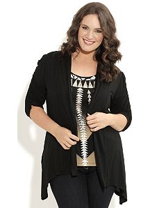 Drape Everyday Cardigan by City Chic