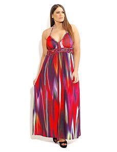 Paintstroke Maxi Dress by City Chic