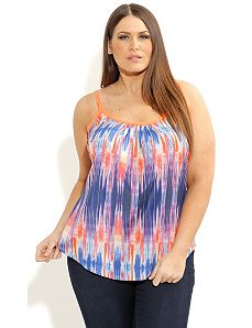 Colorwash Strappy Top by City Chic