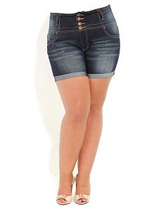 Hi Button Short Shorts by City Chic