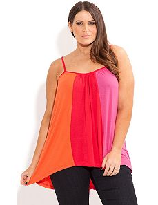 Spliced Color Top by City Chic