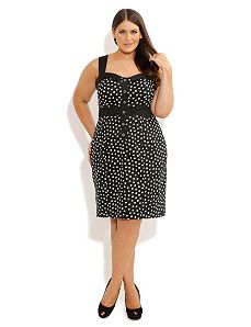 Miss Polka Dot Dress by City Chic