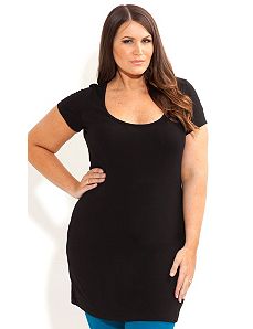 Super Longline Basic Top by City Chic
