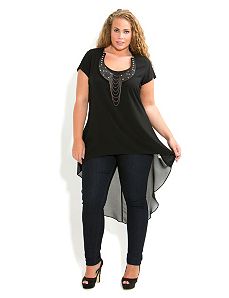 Hi Lo Necklace Top by City Chic
