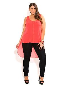 Hi Lo Neon Top by City Chic
