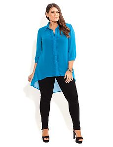 Surprise Bow Back Shirt by City Chic