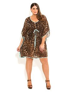 Animal Print Kaftan by City Chic
