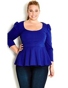 Peplum Top by City Chic