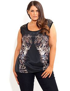 Two Cats Top by City Chic