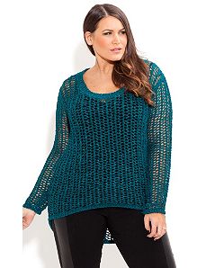Cool Weave Sweater by City Chic