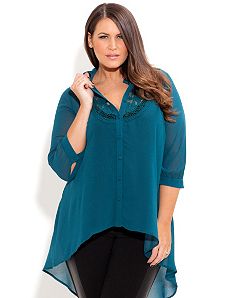Antique Lace Shirt by City Chic