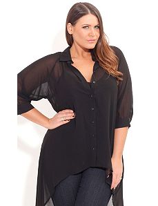 Suprise Back Shirt by City Chic