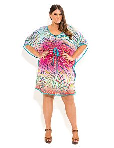 Tropical Chiffon Kaftan by City Chic