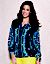 Full figure Scarf Print Peasant top by Lane Bryant